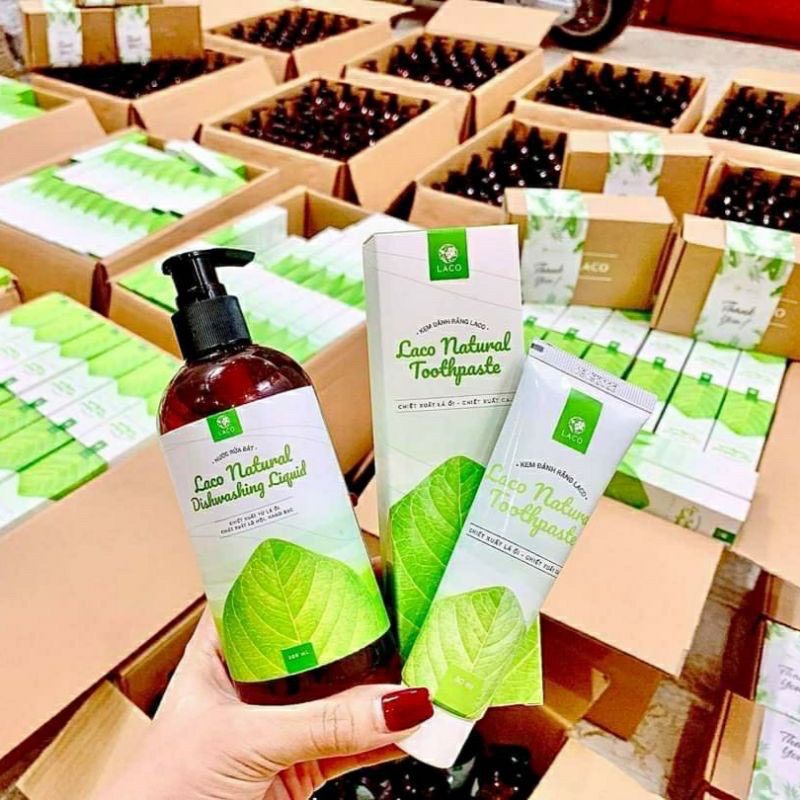 Kem Đánh Răng Laco Chiết Xuất Ổi Chiết Xuất Cau Giảm Ê Buốt Sạch Mảng Bám Giảm Hôi Miệng Hot