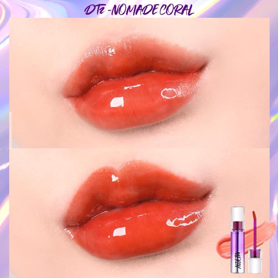 [HCM]Son Tint Bóng Siêu Lì Cho Đôi Môi Căng Mọng Merzy Aurora Dewy Tint 5.5g