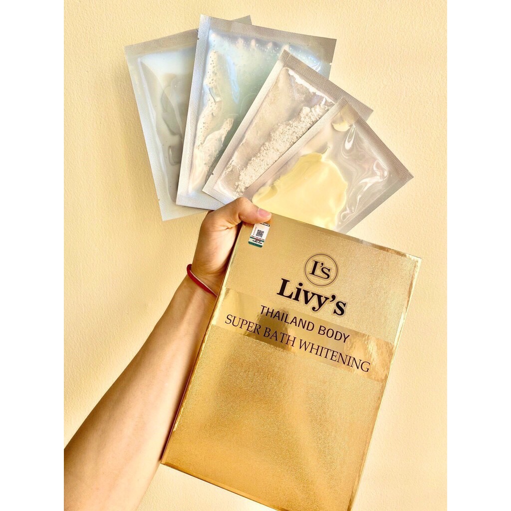 [HCM]Tắm Ủ Trắng Body Livys Vàng Siêu Trắng Mịn