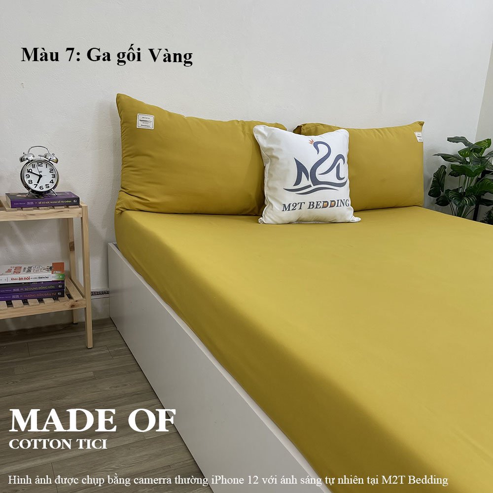 Bộ ga giường và vỏ gối Cotton Tici M2T Bedding - ga giường và 2 vỏ gối - miễn phí bo chun drap nệm đủ size 1m 1m2 1m4 1m5 1m6 1m8 2m 2m2