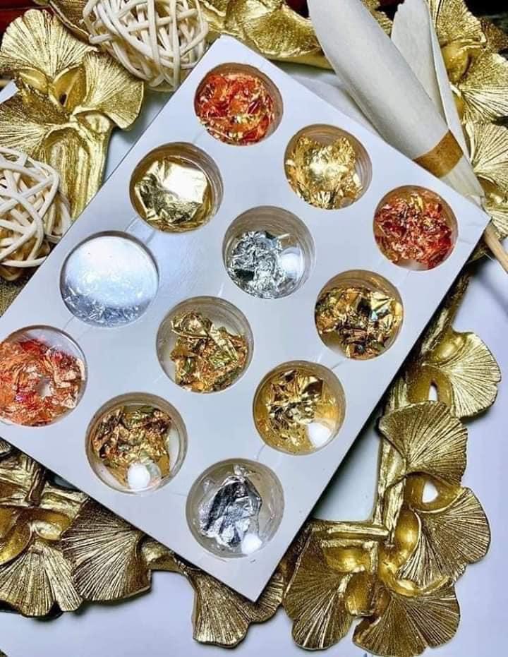 [Hcm]Giấy Nhún Vàng Bạc Trang Trí Nail Set 12 Hũ Sản Phẩm Tốt Chất Lượng Cao Cam Kết Như Hình Độ Bền Cao