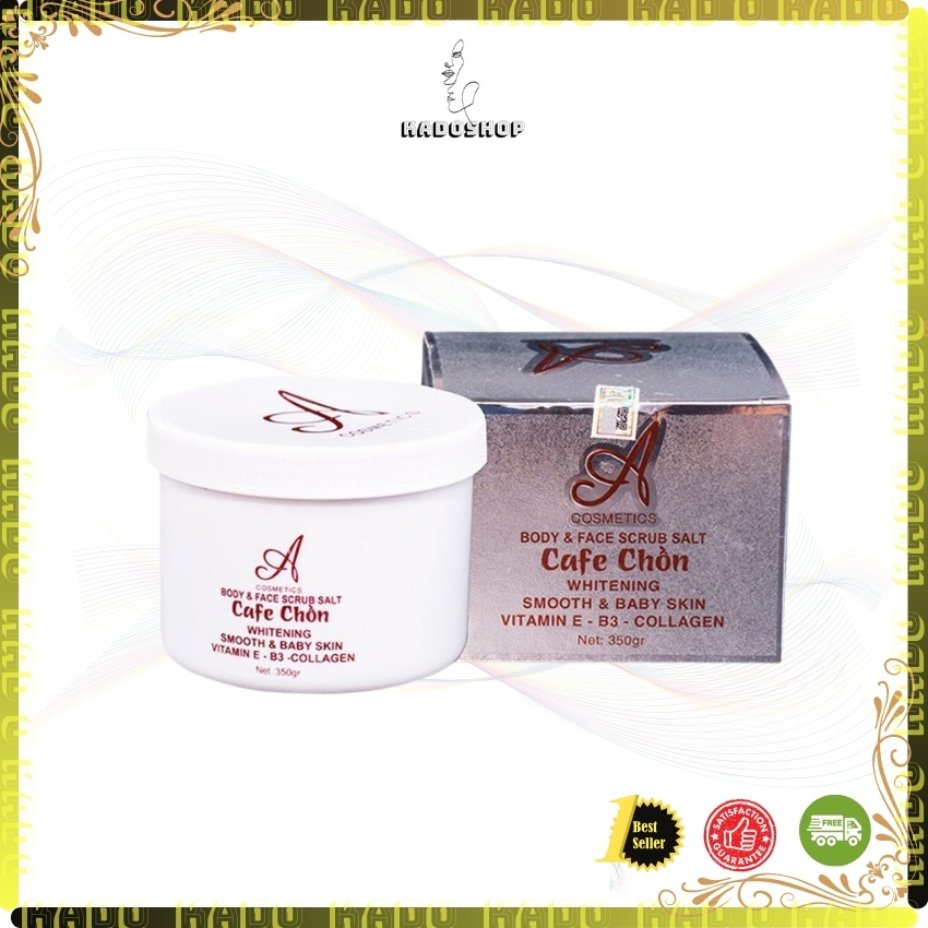 Muối Tẩy Da Chết Cà Phê Chồn 350gr A Cosmetic - Tẩy da chết dưỡng trắng da mịn màng săn chắc