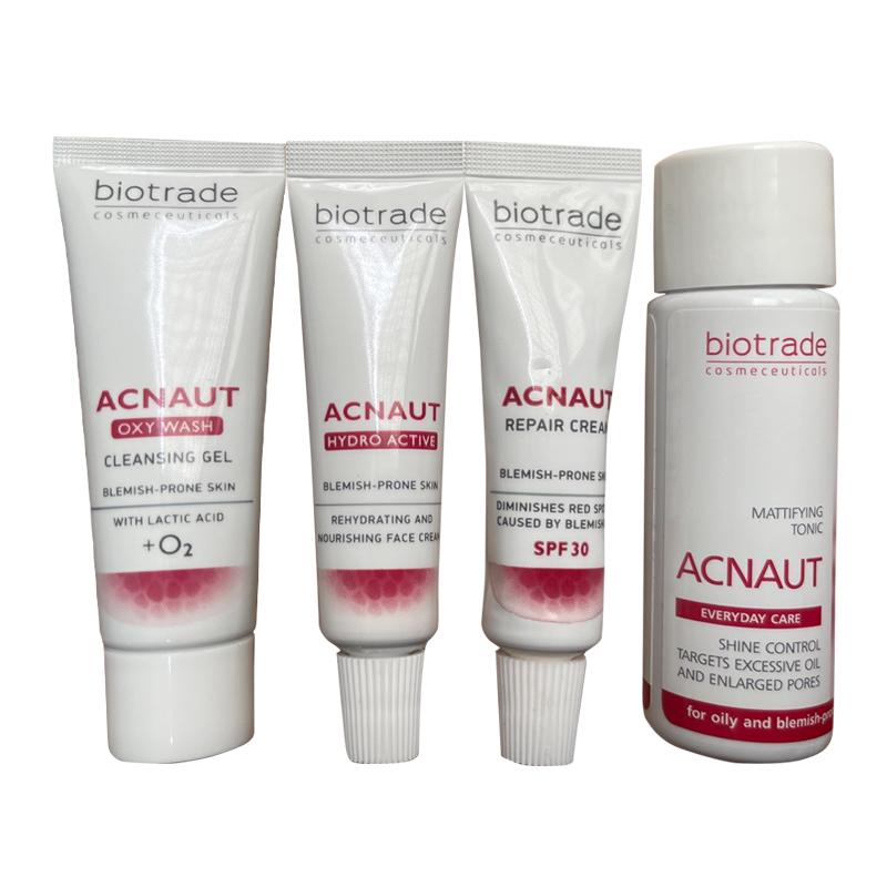 Bộ 4 sản phẩm trị mụn Biotrade Acnaut