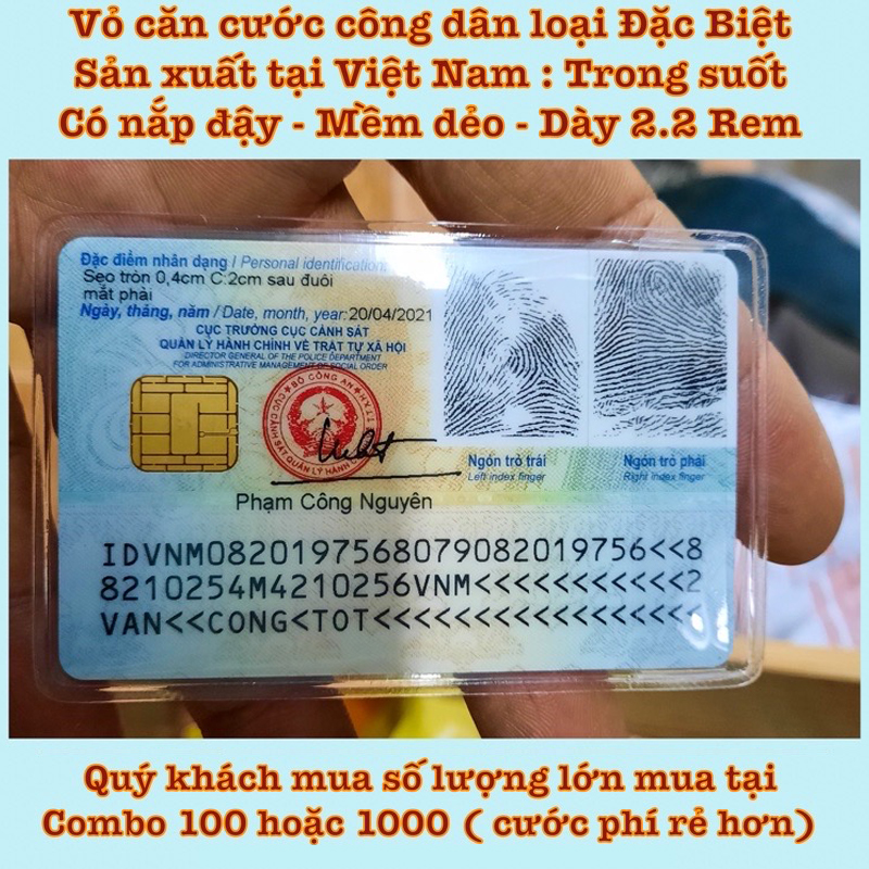 Túi Nhựa Đựng Thẻ Căn Cước Công Dân Vỏ Bọc Thẻ CCCD- ATM Thẻ Học Sinh Sinh Viên Nhựa Dẻo Dai Trong S
