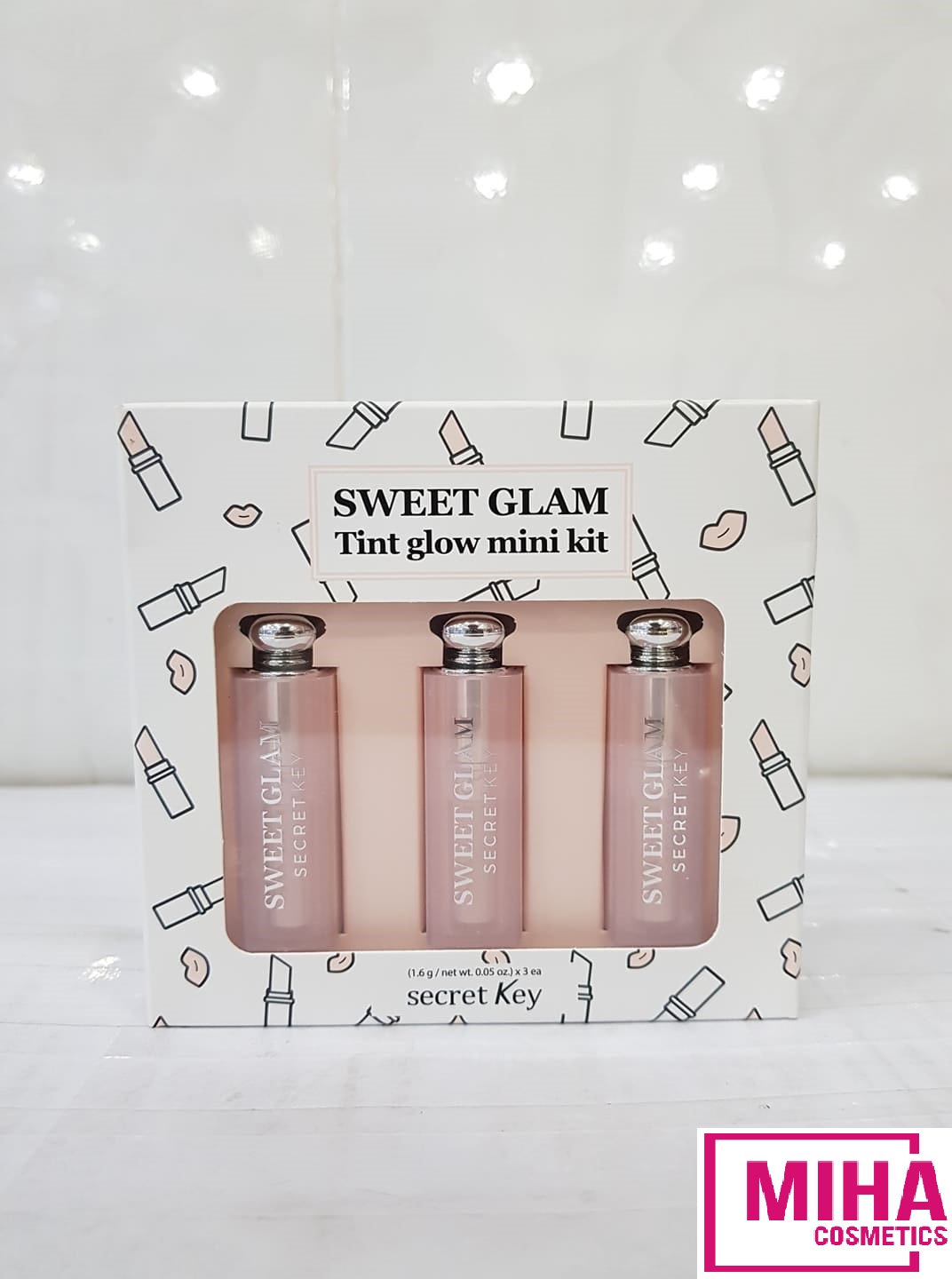 [Hcm]Bộ 3 Cây Son Dưỡng Secret Key Sweet Glam Hàn Quốc