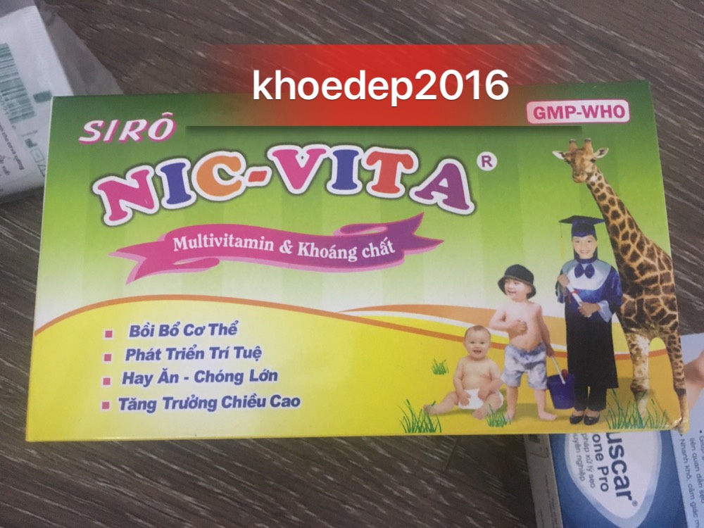 Nic - Vita 10Ml Kích Thích Sự Ngon Miệngphát Triển Chiều Cao