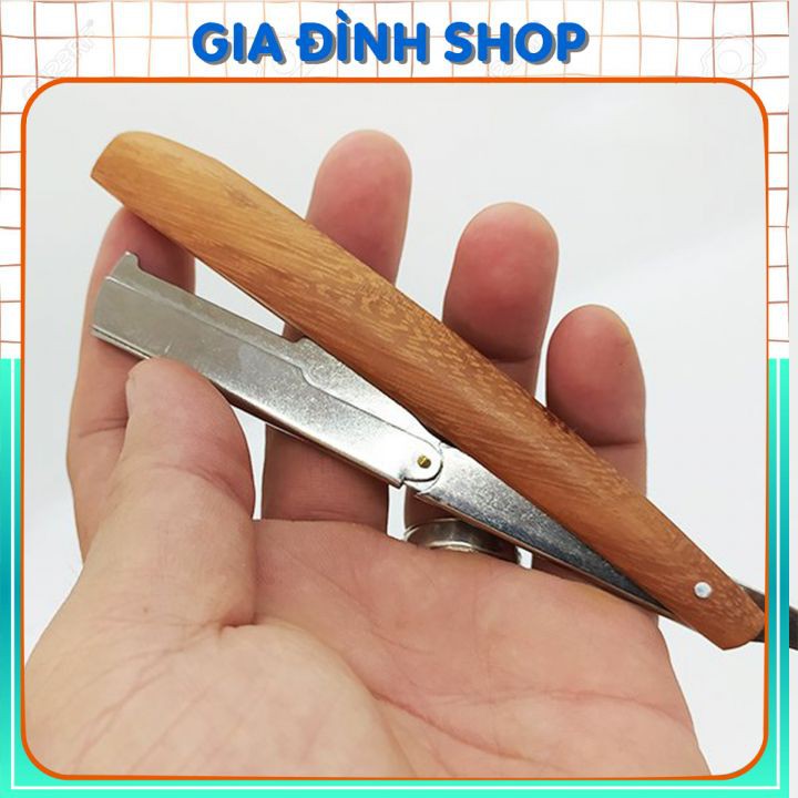 Dao Cạo Mặt Cán Gỗ [ Rẻ Bất Ngờ ] Dao Cạo Chuyên Dụng Trong Các Salon Tóc Phù Hợp Cho Thợ Cắt Tóc Và Cho Cả Gia Đình