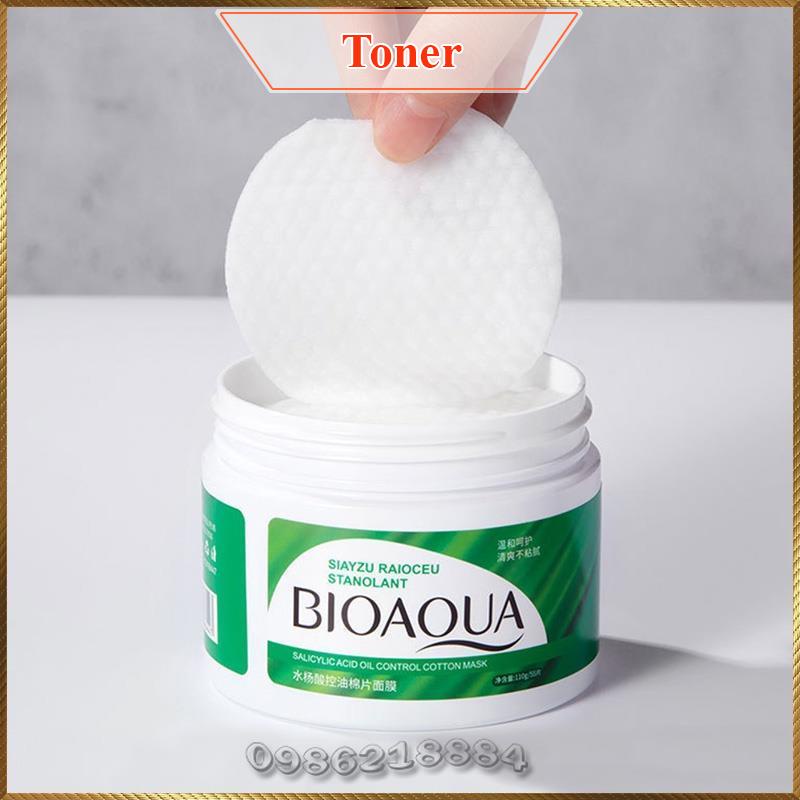 Toner Dạng Bông Thấm Kiểm Soát Dầu Ngừa Mụn Bioaqua Salicylic Acid Oil Control Cotton Mask Bsa7