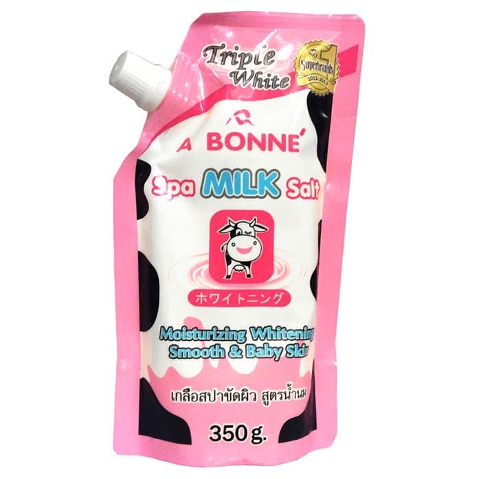 Muối tắm trắng Thái Lan sữa bò A Bonne spa milk salt- Muối tắm tẩy tế bào chết bò