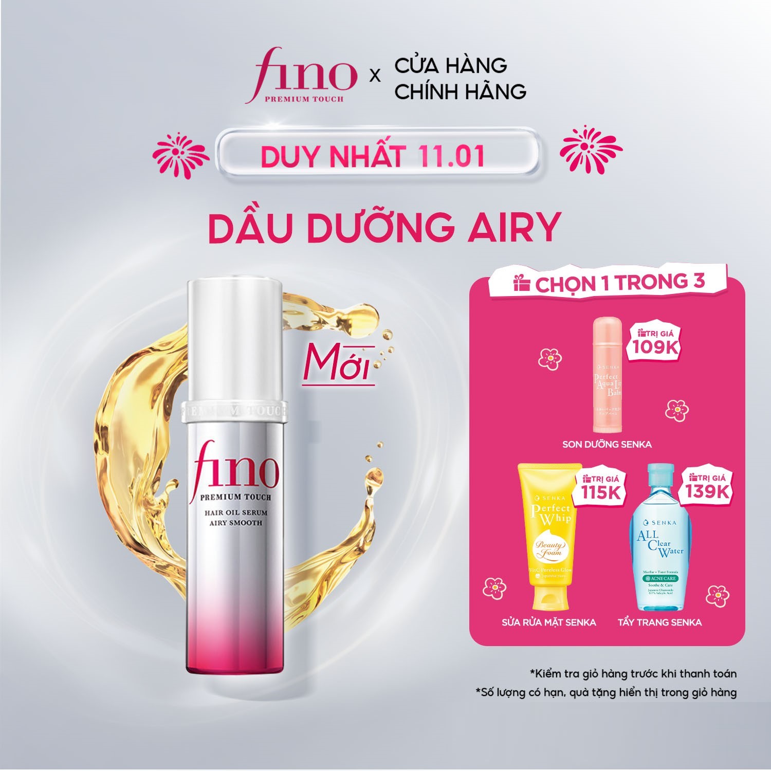 Dầu Dưỡng Tóc Fino Cao Cấp Airy Smooth 70Ml