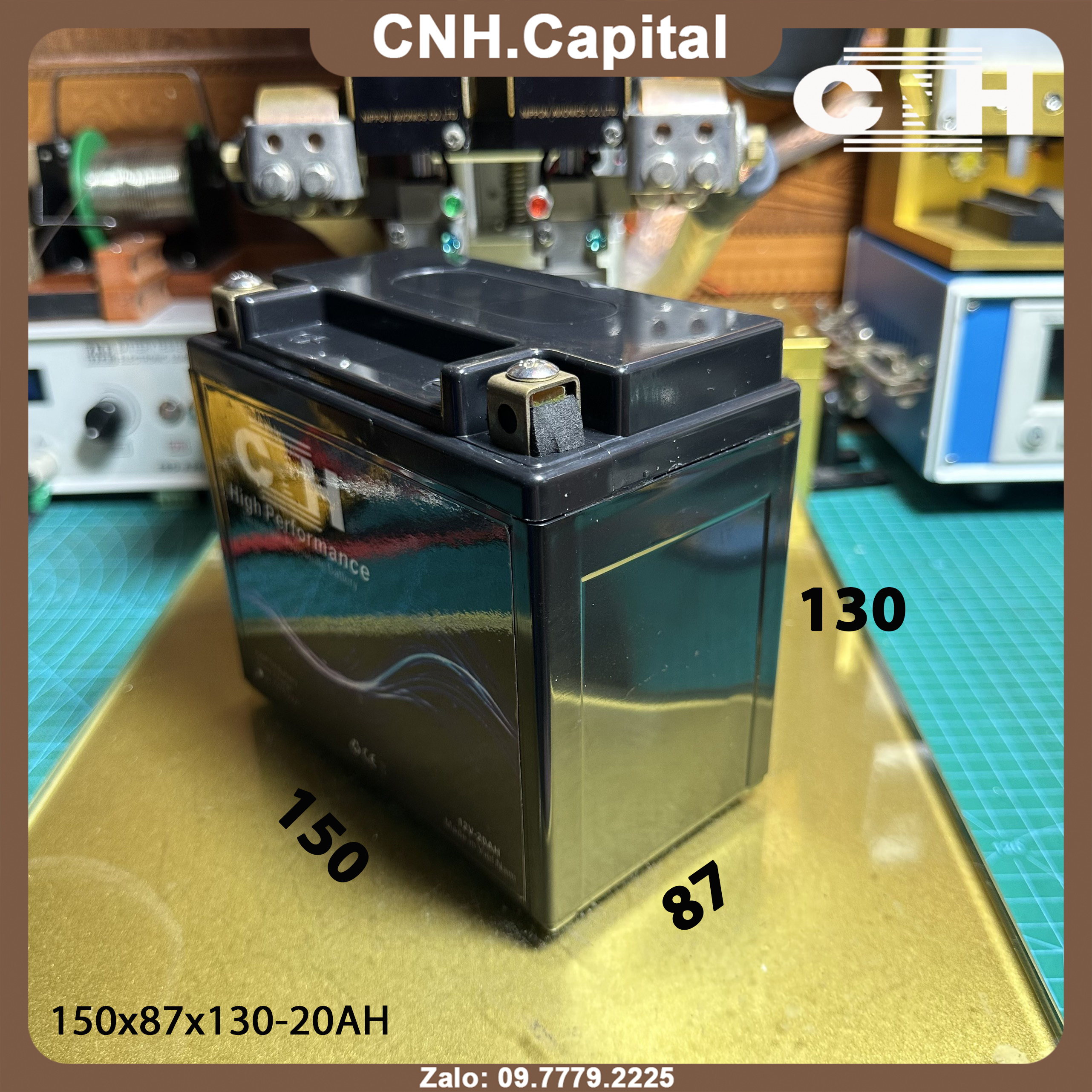 Bình ắc quy Lithium 12V - 20Ah. Chuyên dùng cho xe moto PKL