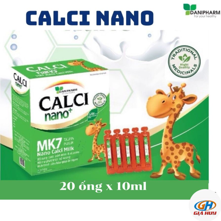 Canxi nano mk7 DANIPHARM canxi milk cho bé ăn ngủ ngon
