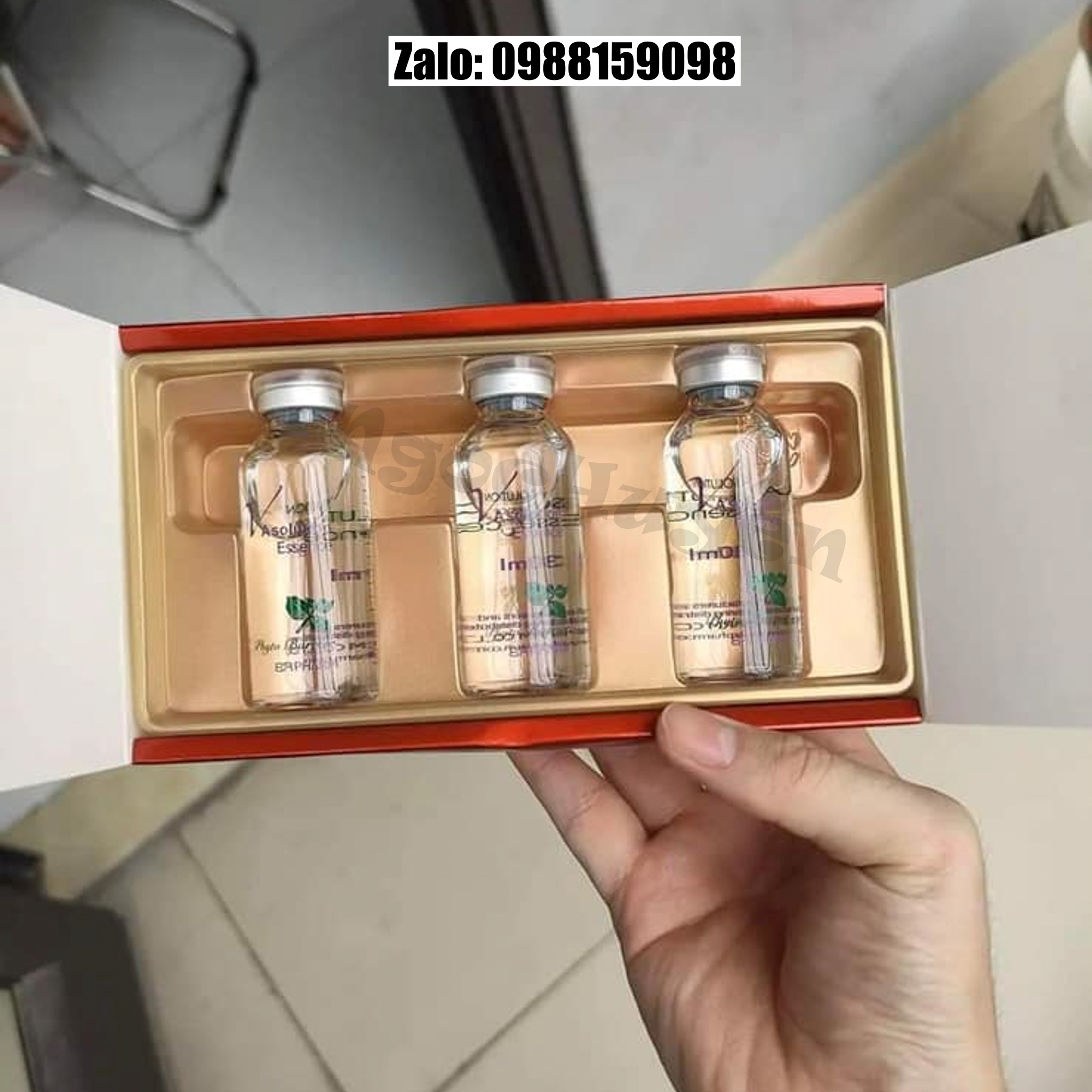 Tan mỡ Giảm béo Vline A Solution có tem chính hãng - 1 hộp 3 lọ