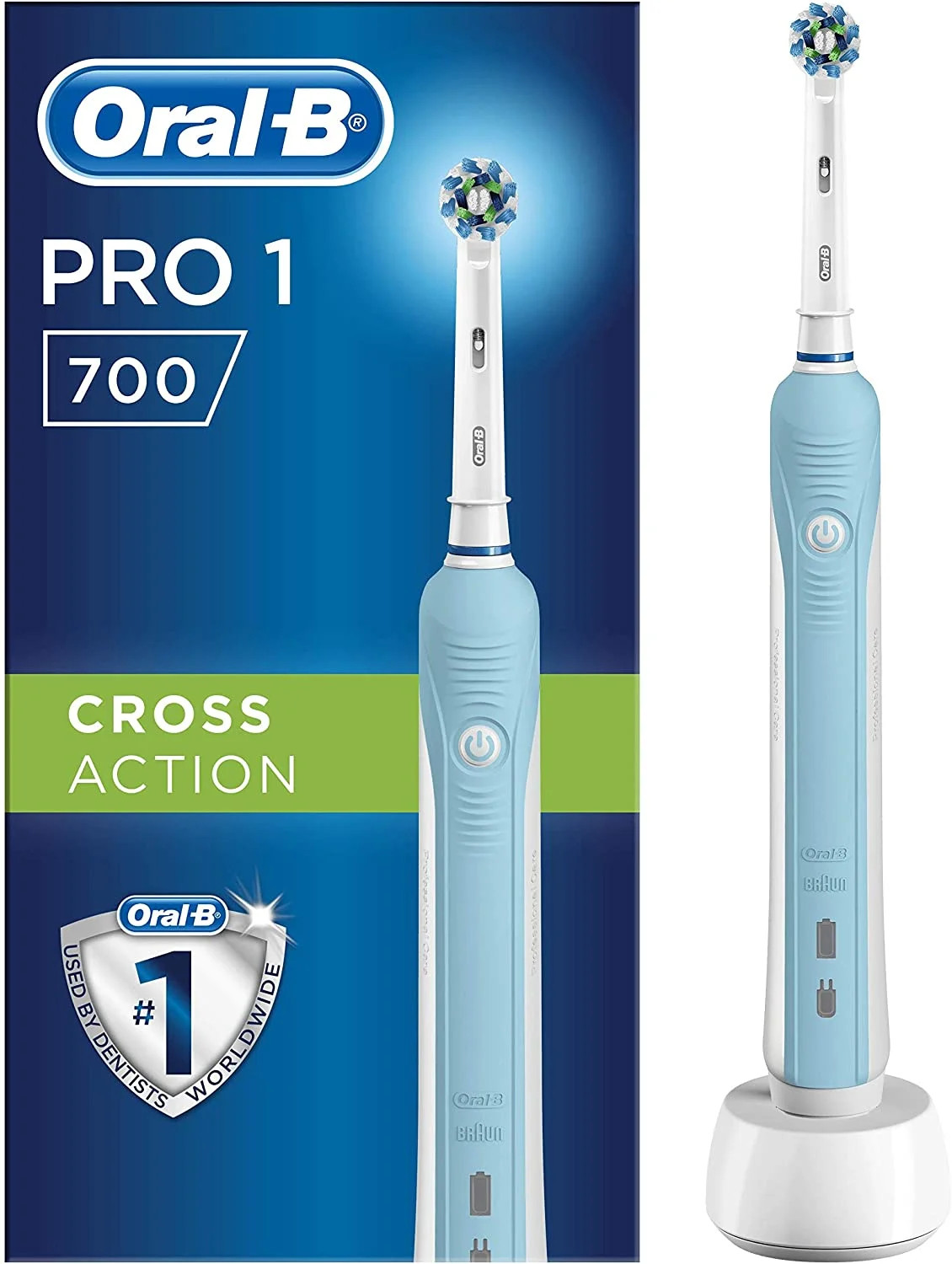 Bàn Chải Điện Oral-B Pro 1 700 - Nay Đã Có Bản Pro Series 1 Nâng Cấp Làm Sạch 3DAction Sạch Răng Vượ