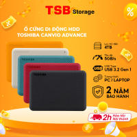 Ổ cứng di động HDD Toshiba Canvio Advance V10 1TB 2TB 4TB USB 3.2 Gen 1 Chính Hãng BH 3 năm 1 đổi 1