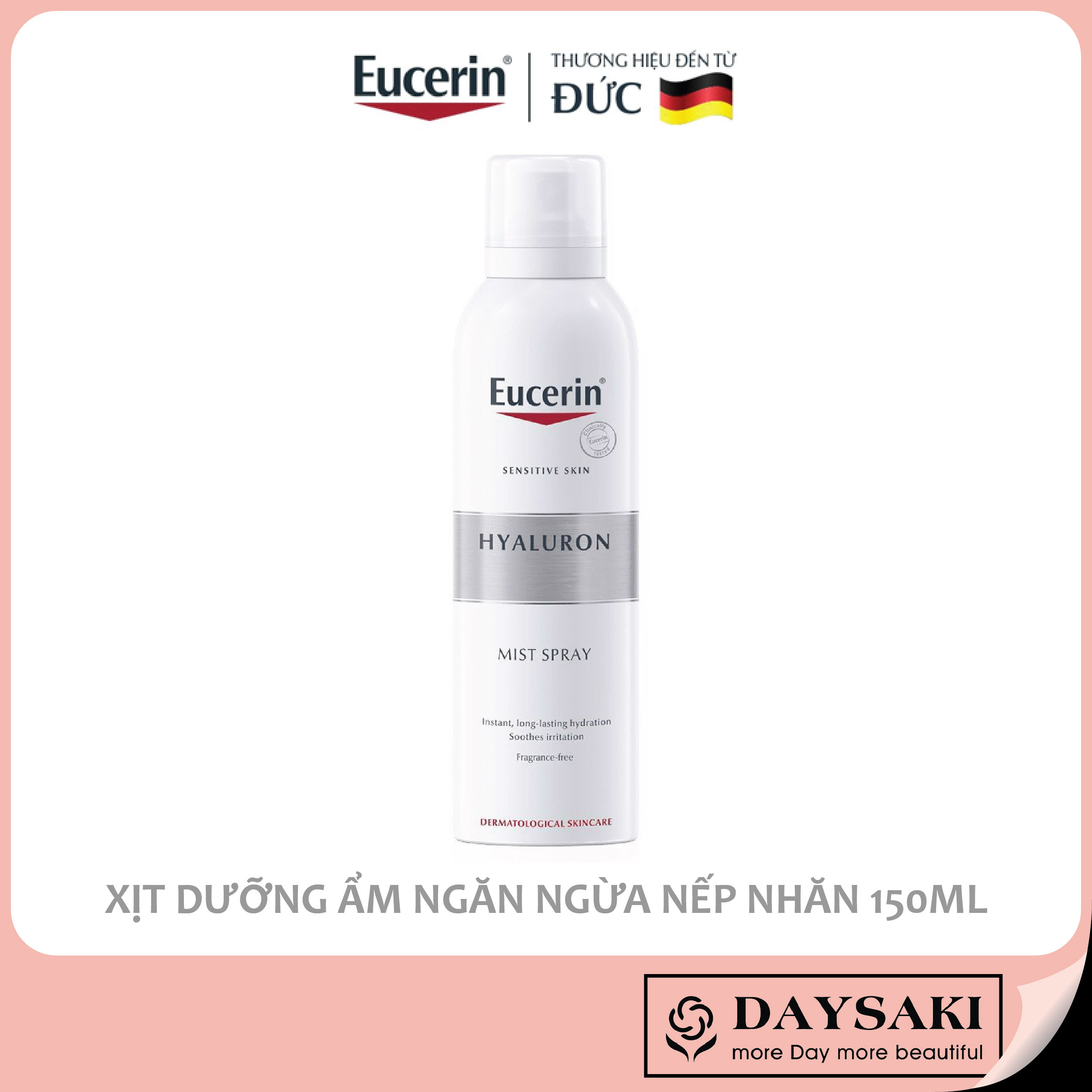 [HCM]Eucerin Xịt Dưỡng Ẩm Cho Da Nhạy Cảm Hyaluron Mist Spray 150ml
