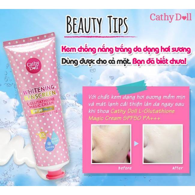 Kem Chống Nắng Trắng Da Và Make Up Magic Cream - Cathy Doll Cam Kết Sản Phẩm Đúng Mô Tả Chất Lượng Đảm Bảo