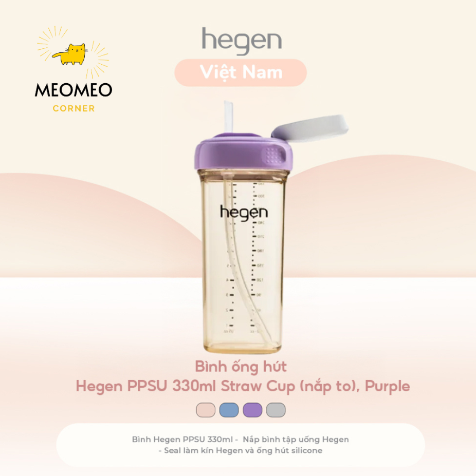 Bình ống hút Hegen PPSU 330ml
