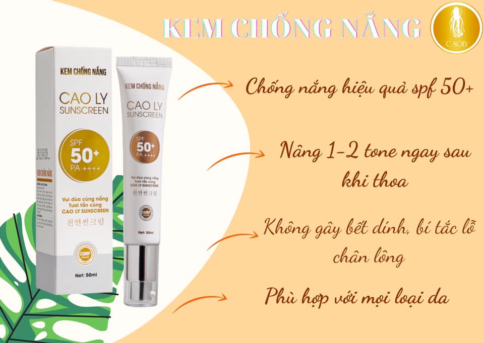 [Chính Hãng]Kem Chống Nắng Cao Ly