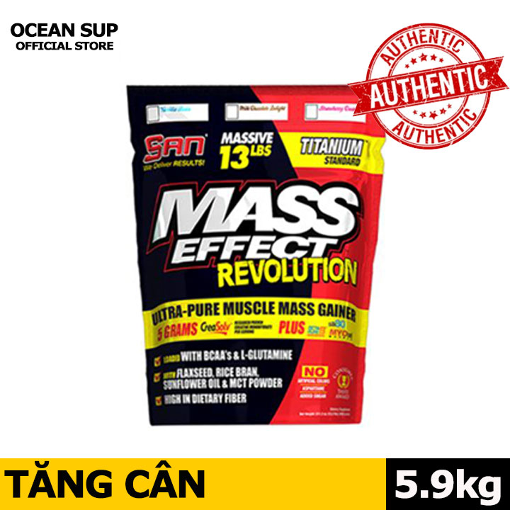 Sữa Tăng Cân San Nutrition Usa Mass Effect Bịch 13Lbs (5.9Kg)