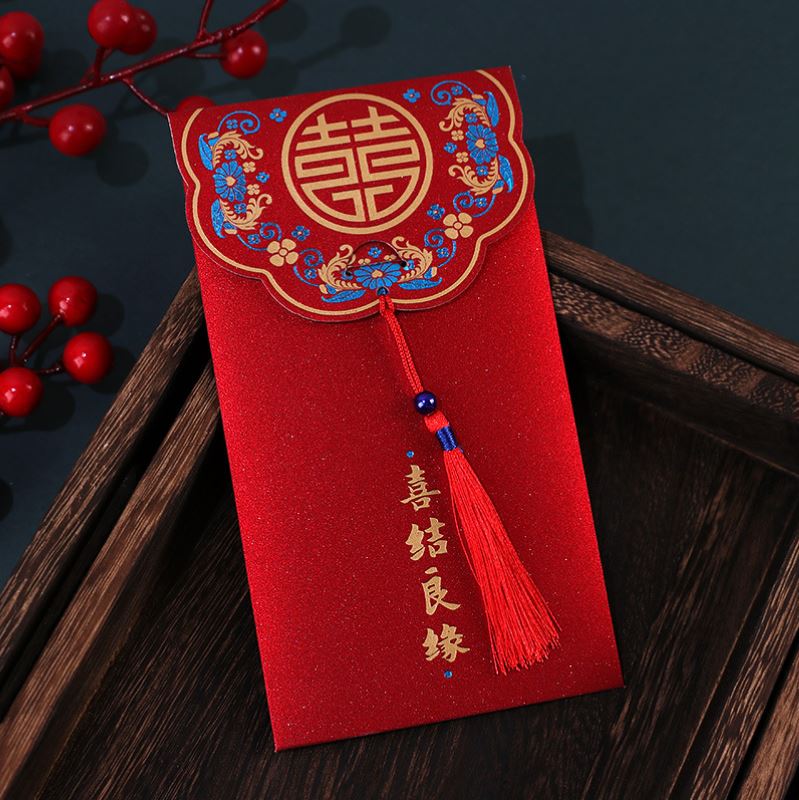 Combo 10 Lẻ 1 Bao Lì Xì Đỏ Mừng Năm Mới Phong Cách Sang Trọng Phù Hợp Cho Ngày Cưới /Quà Tặng - BEYOU