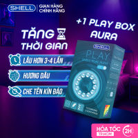 Bao cao su Shell Play Aura - Tổng hợp 6 tính năng - Hộp 10 cái + 5 phụ kiện | SHELL CHÍNH HÃNG
