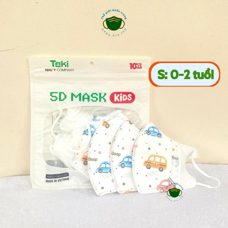 Khẩu trang gấu bé Sơ Sinh 0-3 tuổi [ SET 3 Cái] khẩu trang trẻ em chính hãng UNI MASK công nghệ Nhật