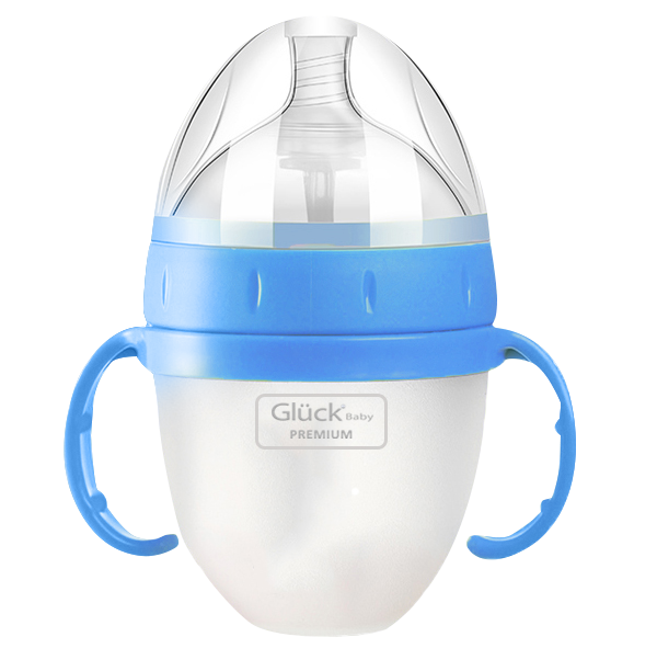 Bình Sữa SILICON PREMIUM GLUCK BABY Chính Hãng Dung Tích 150ml / 240ml (đủ size 0-5 tuổi)