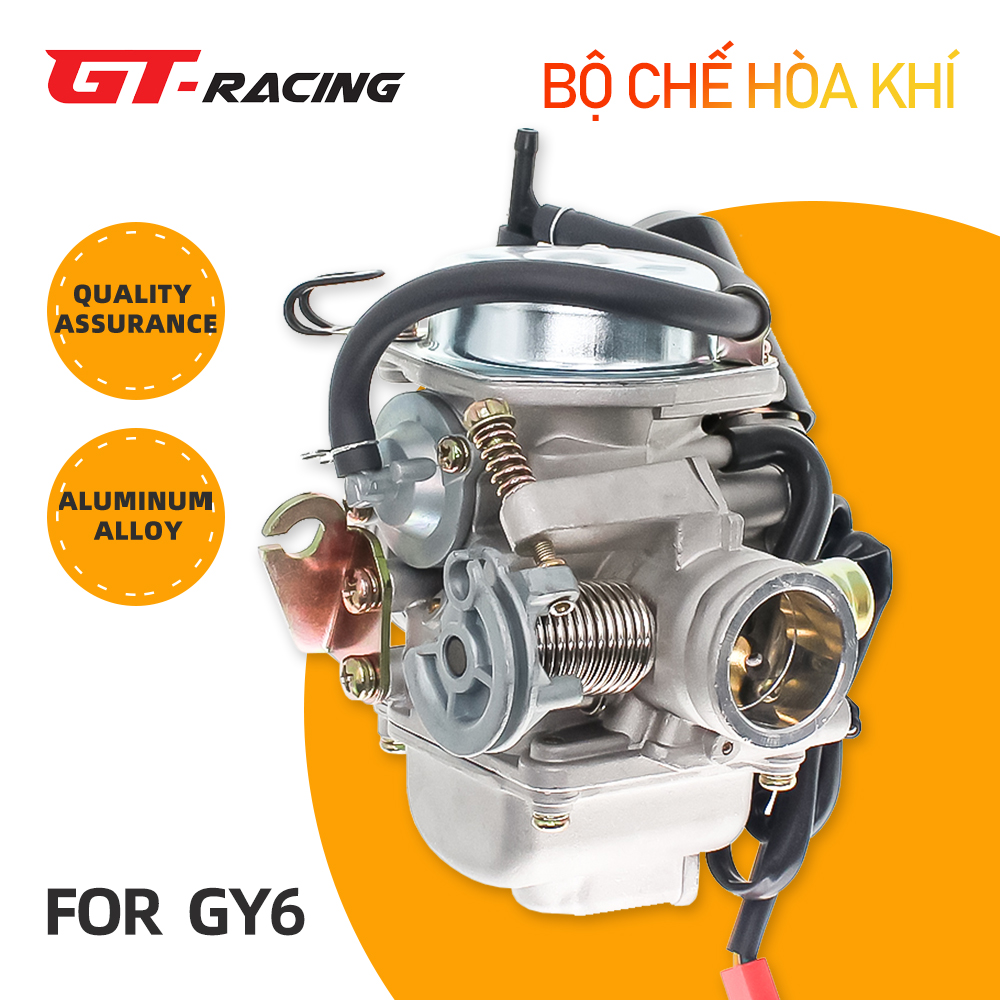 bình xăng gy6 PD24J 4 Thì Bộ Chế Hòa Khí Carb Bộ Chế Hòa Khí Karboretor 24MM Cho Xe Honda PGO 125CC 