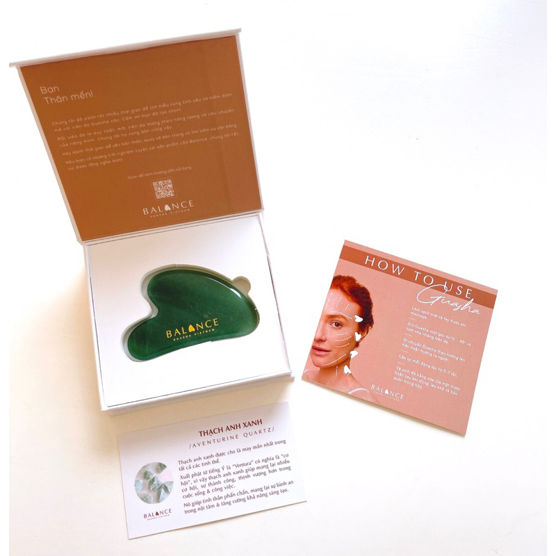 [CHÍNH HÃNG]  Đá Thạch Anh  Massage Mặt Guasha Cao Cấp đạt Kiểm Định PNJ - Nâng Cơ - Trẻ Hoá - Thon 