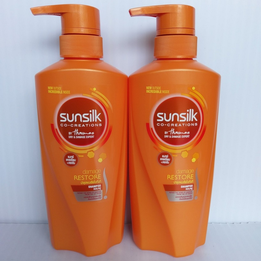 Dầu Gội Sunsilk Thái Lan Mẫu Mới 450Ml (Màu Cam)