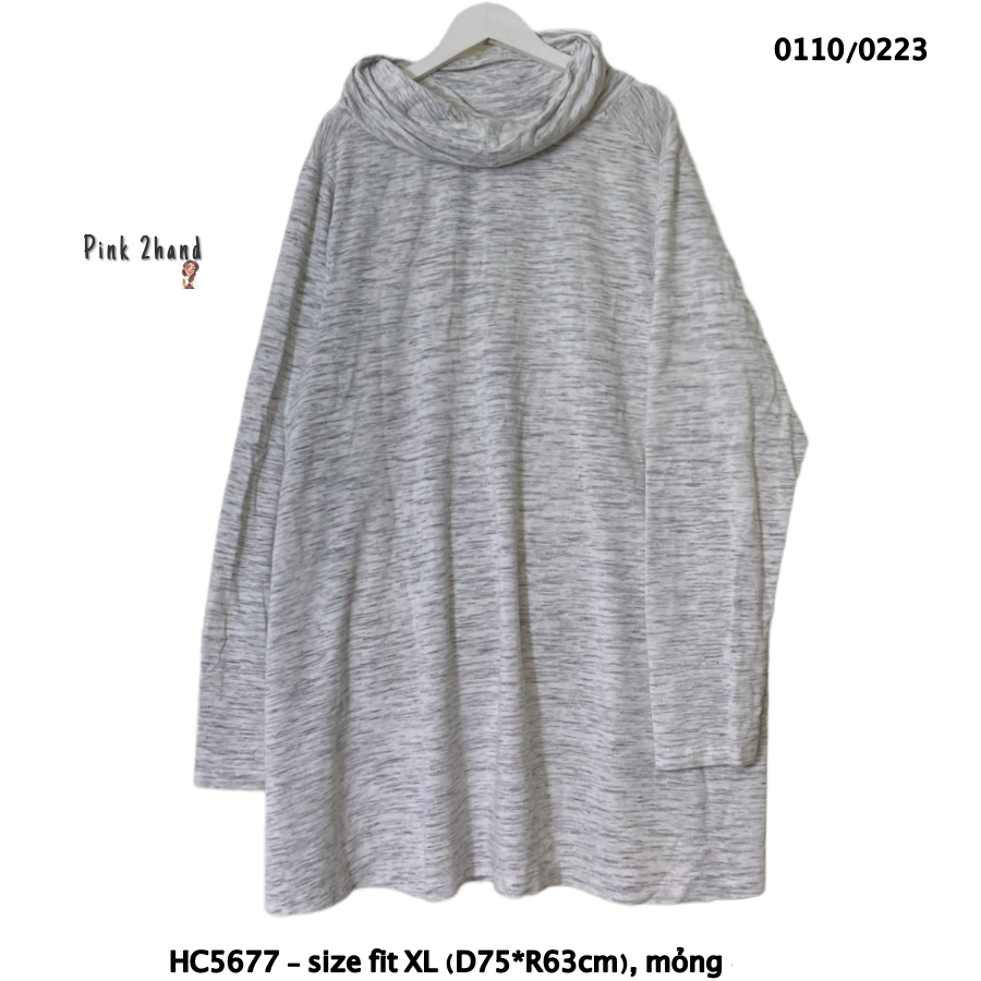 Áo Hoodie áo sweater Oversize nữ nam 2hand chất dày size lớn form rộng tay bồng (sale)  270423-1