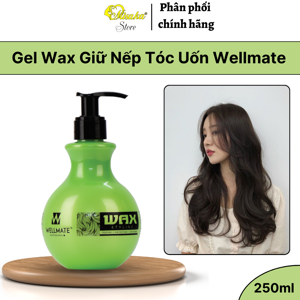 Wax Giữ Nếp Tóc Uốn Wellmate Gel Giữ Nếp Tóc Xoăn Wellmate - 250ml