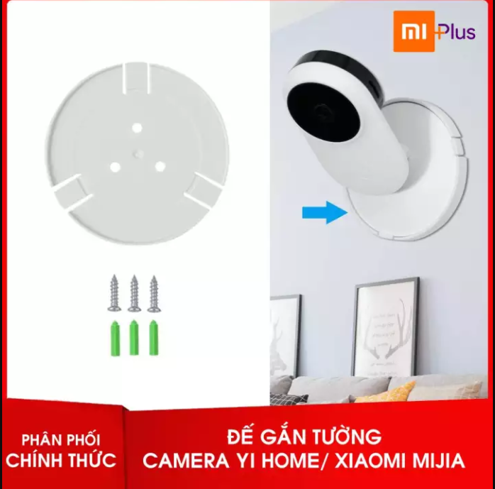 Đế gắn tường cho camera wifi giám sát Xiaomi Mi Home và Yi Home 720P 1080P