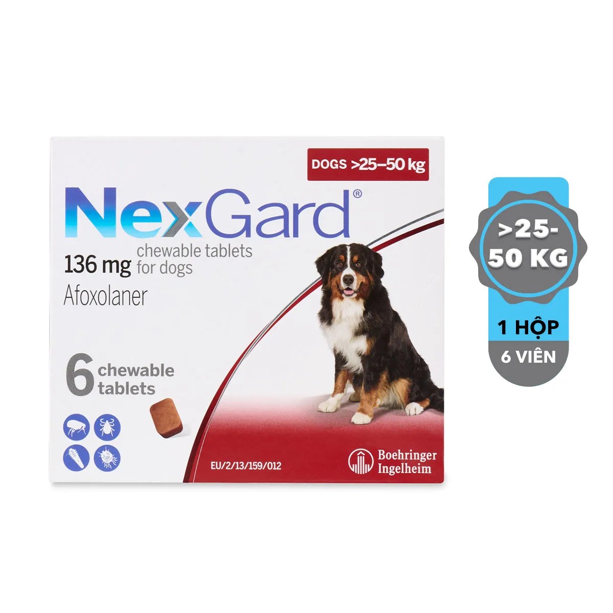 Nexgard Trị Ve Rận Cho Chó size XL 25-50kg (Hàng Chính Hãng - 1 viên) Petemo Pet Shop