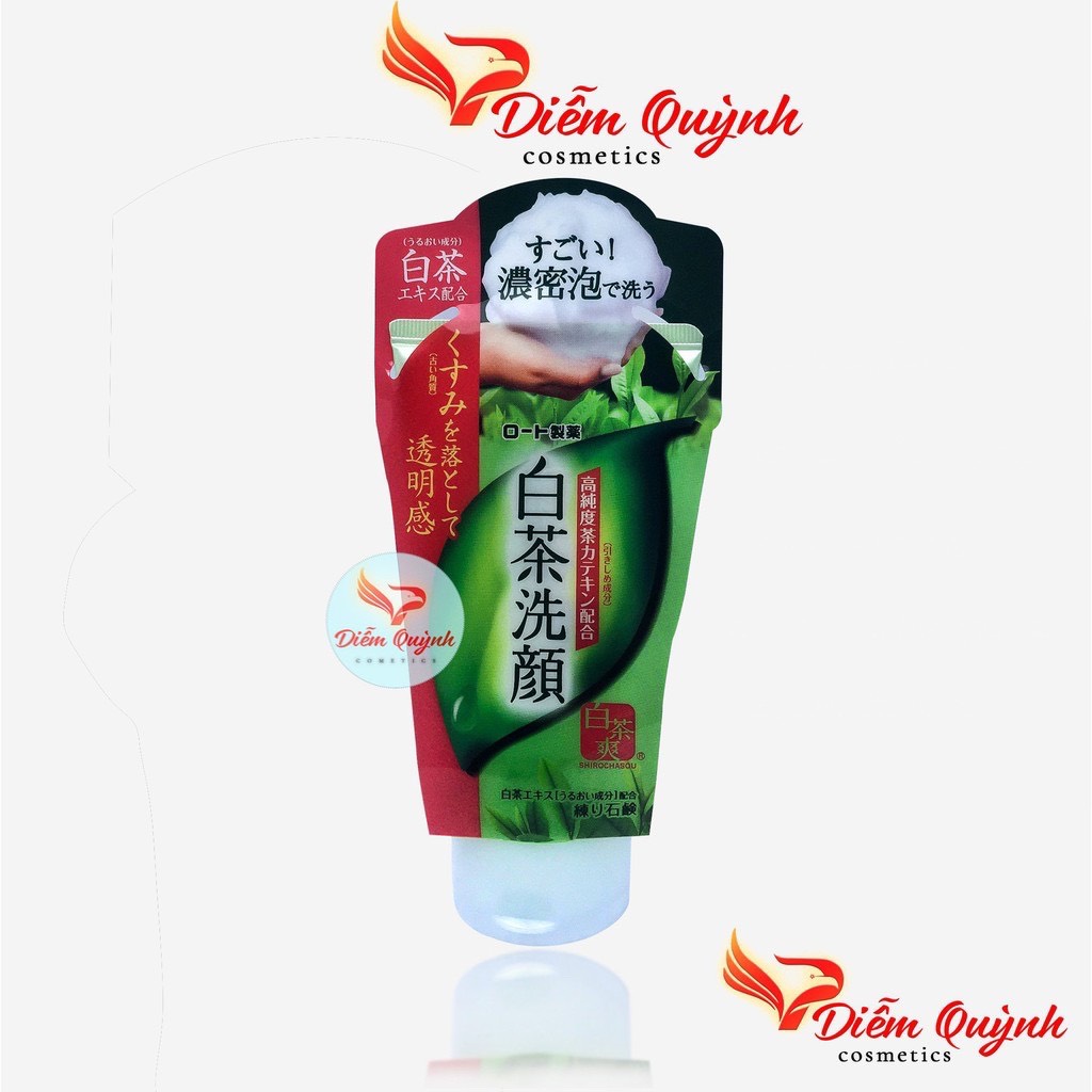 Sữa rửa mặt trà xanh Rohto Shirochasou Nhật Bản 120g