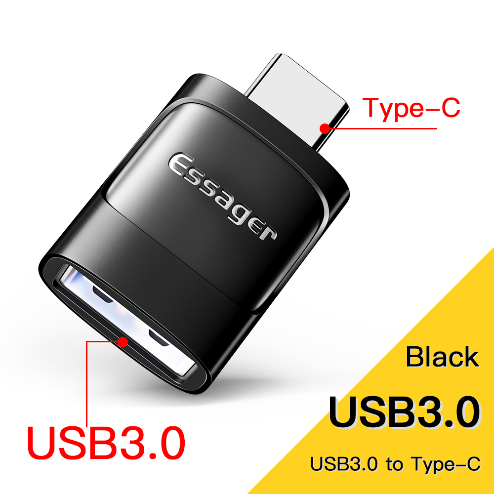 （Đầu chuyển đổi ）Essager OTG Type C To USB Micro USB To Type C Adapter OTG USB To Type C Converter F