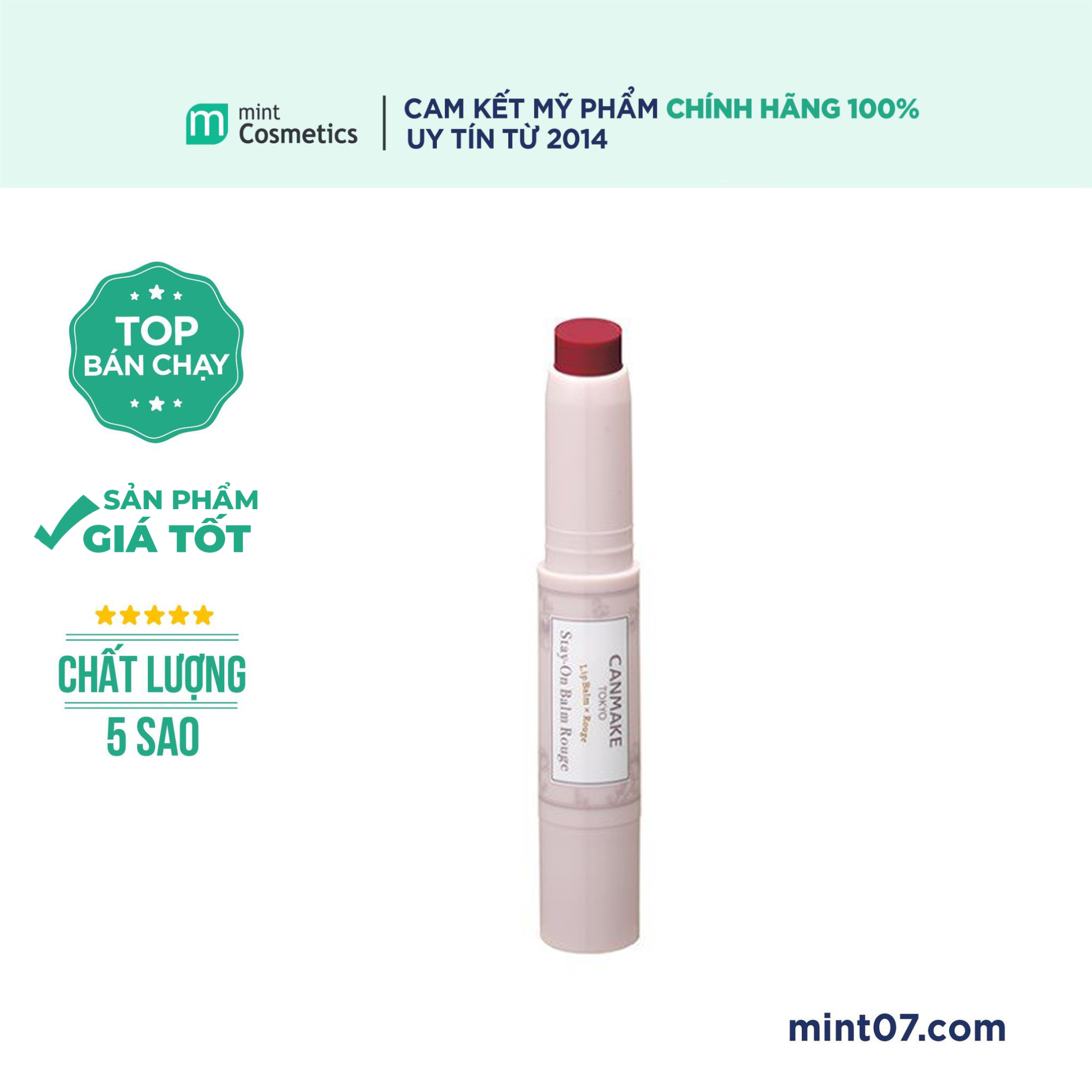 Son Dưỡng Có Màu Canmake Stay On Balm Rouge