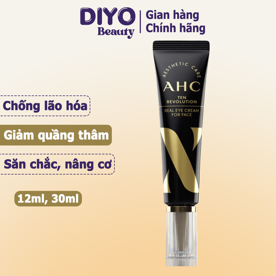 Kem dưỡng mắt AHC Ten Revolution Real Eye Cream For Face kem mắt AHC chống nhăn Hàn Quốc mẫu mới