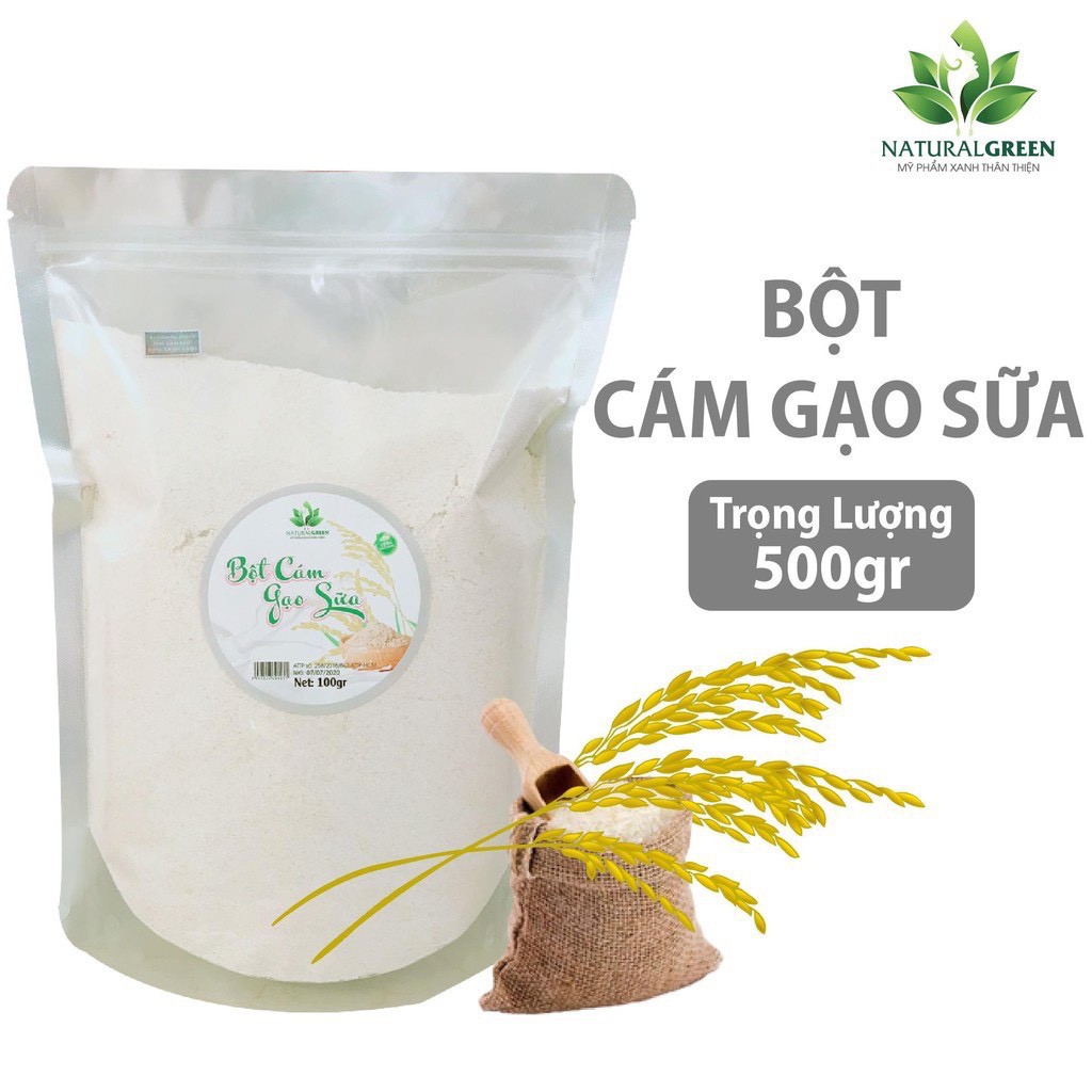 (500gr) Cám Gạo Sữa Bột Cám Gạo Sữa nguyên chất đắp mặt dưỡng da