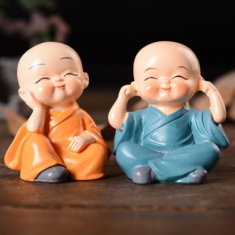 Bộ Tượng 4 Chú Tiểu Tứ Không Dùng Để Trang Trí Ô Tô Bàn Làm Việc - Bộ tượng tứ không bộ tượng 4 chú 