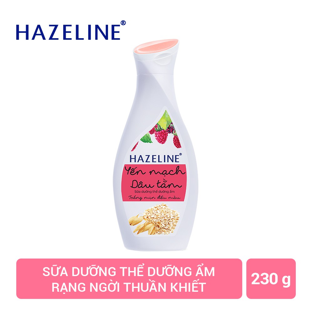 [Hcm]Sữa Dưỡng Thể Hazeline Yến Mạch Dâu Tằm 230Gr