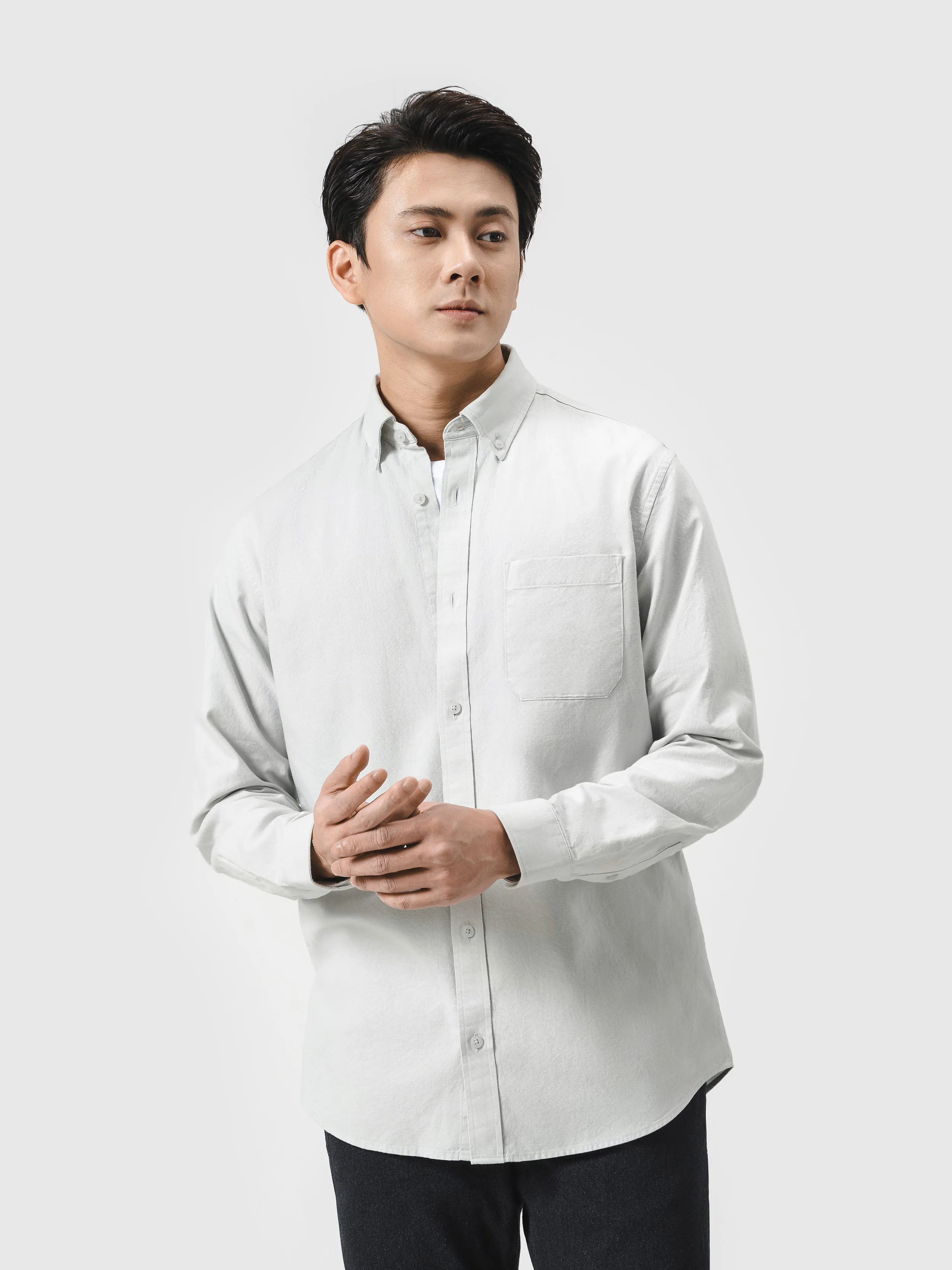 [CHỈ 21-23.4 MUA 3 GIẢM 15%]Áo sơ mi nam Essentials 100% Cotton độ bền cao thấm hút mồ hôi Coolmate