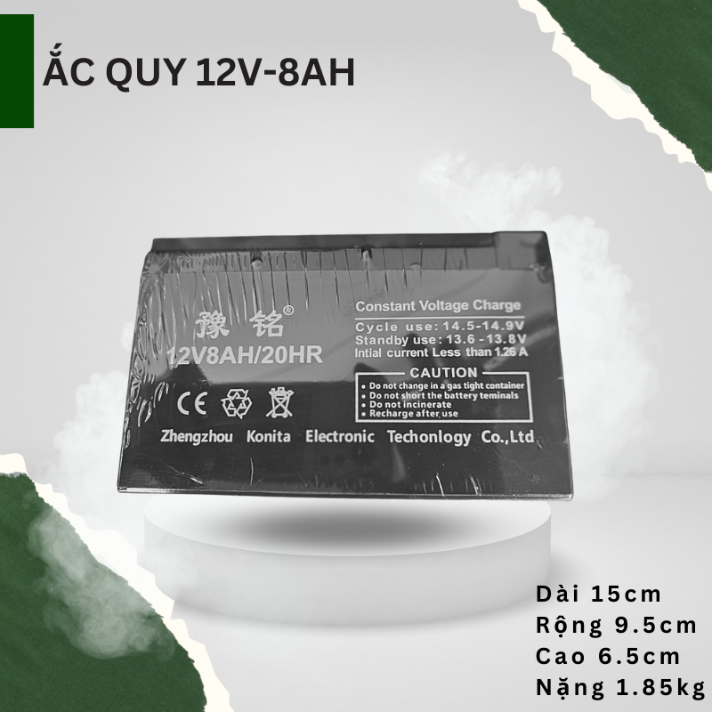 [HCM]Bình Ắc quy khô 12V - 8AH