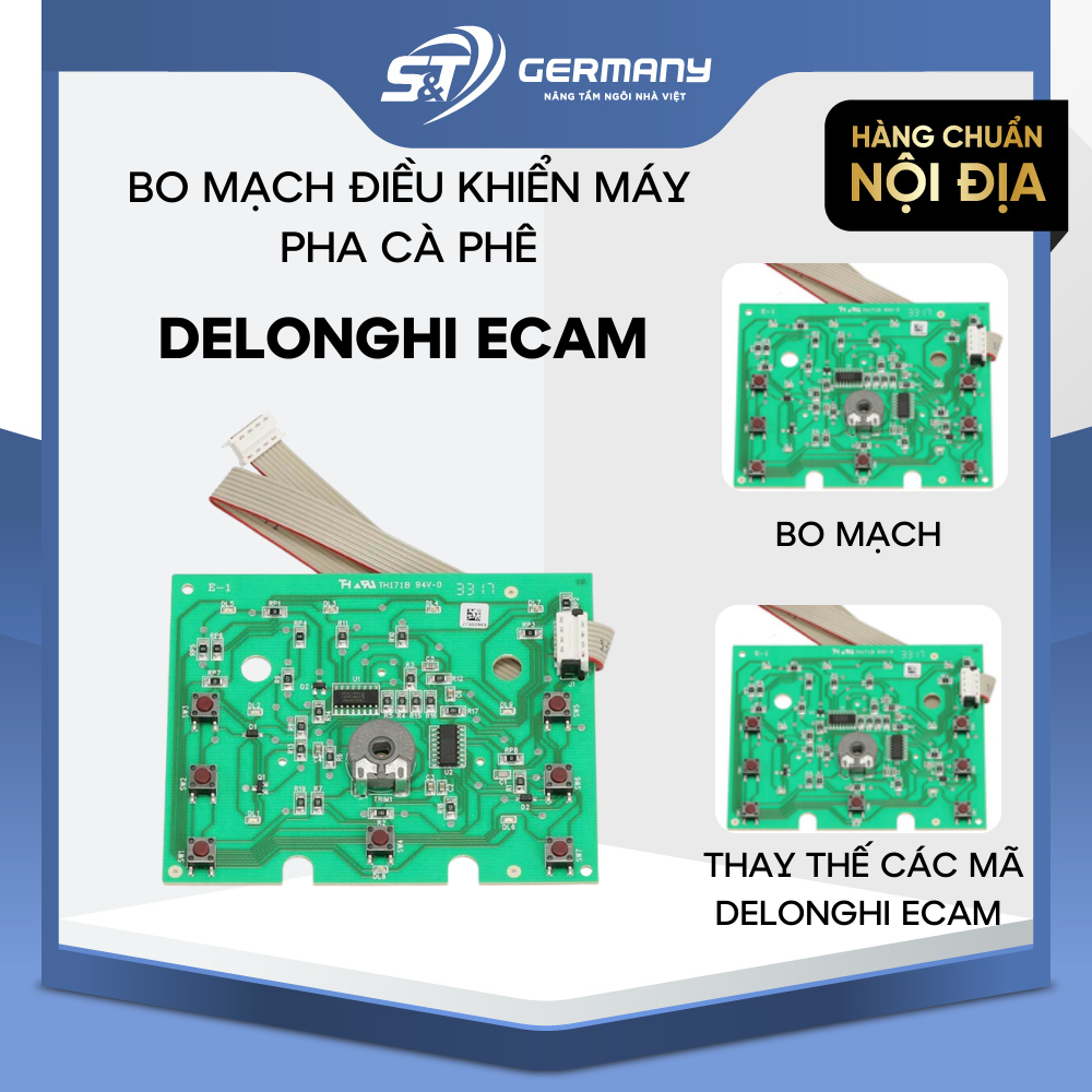 Bo mạch điều khiển máy pha cà phê Delonghi ECAM phụ kiện máy pha cà phê Delonghi GST ELC  700095