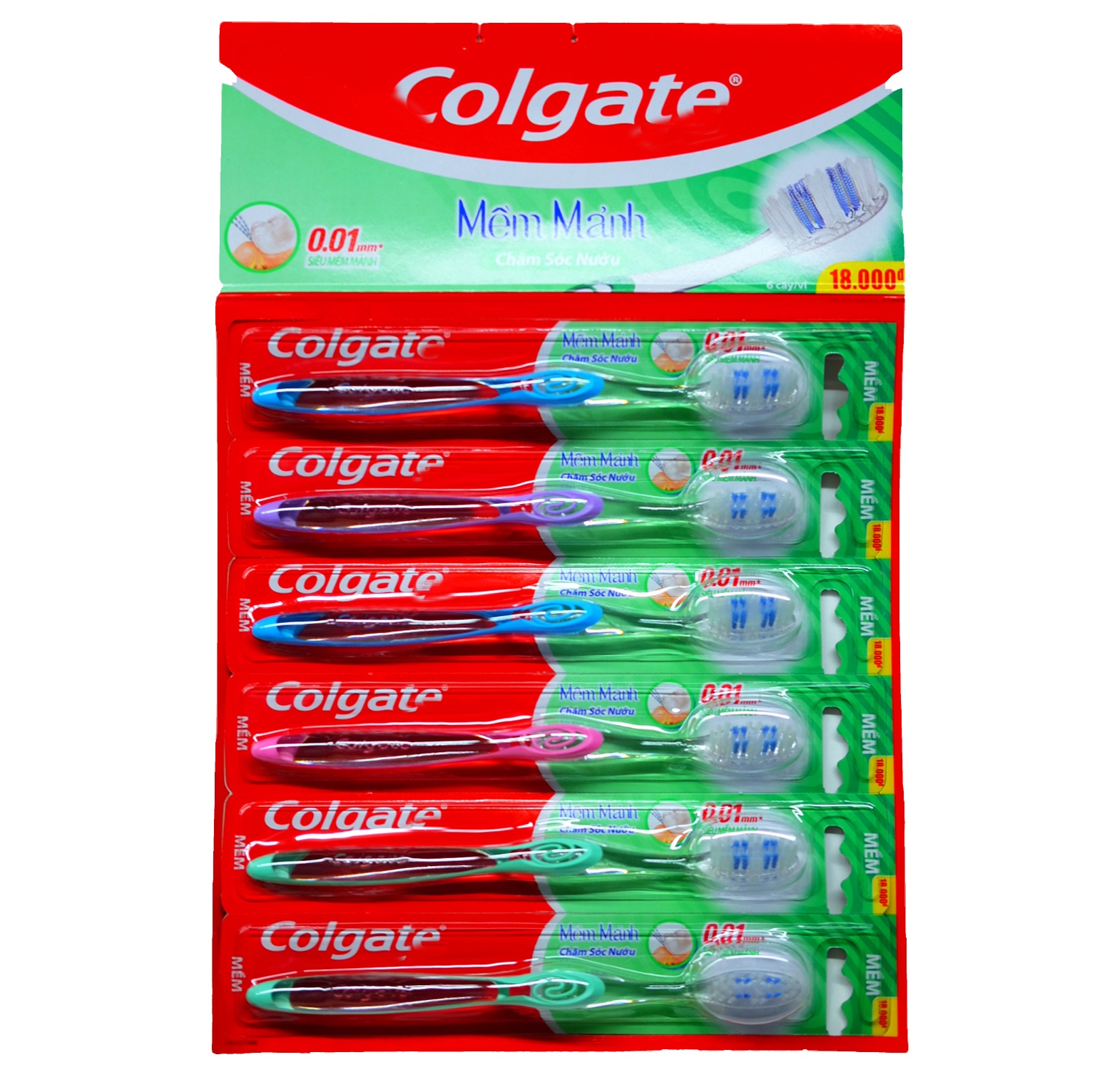 [Hcm](Cp) Bàn Chải Đánh Răng Colgate Chăm Sóc Nướu (Combo 6)