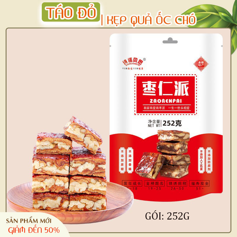 Bánh táo đỏ kẹp quả ốc chó