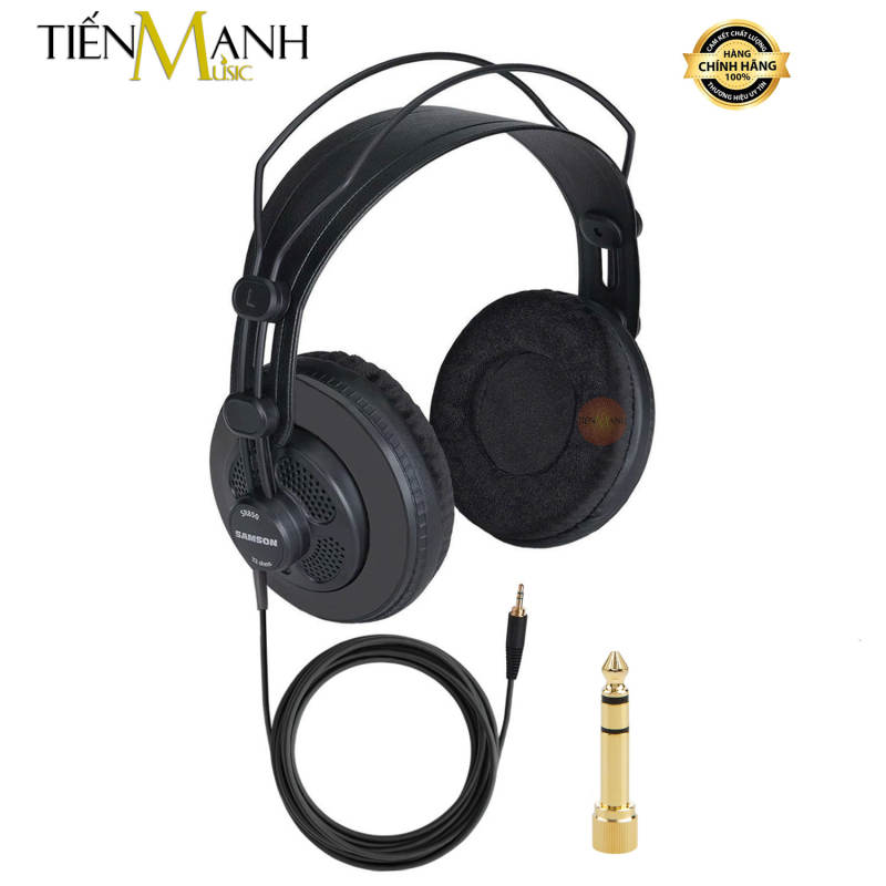 Tai Nghe Kiểm Âm Samson SR850 - Đệm Nhung Studio Monitor Headphones Professional Over-Ear Semi Open