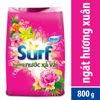 Combo 2 bịch Xà bông giặt đồ Surf - Bột giặt surf 800g Tặng 1 bông tắm màu ngẫu nhiên