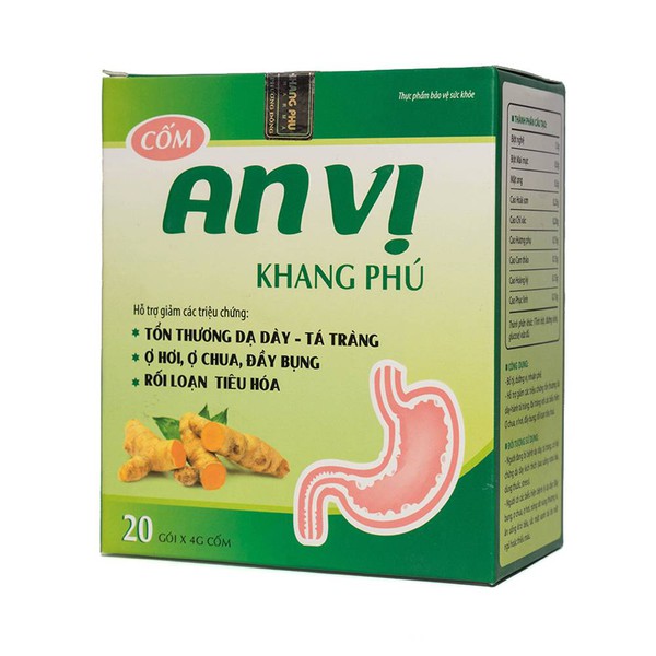 An Vị Khang Phú - Hỗ Trợ Làm Giảm Tổn Thương Dạ Dày Tá Tràng Giảm Các Triệu Chứng Như Ợ Hơi Ợ Chua Đầy Bụng